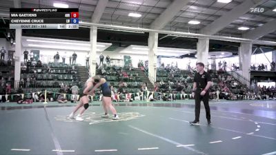 180 lbs Quarterfinal - Mia Gaetjens, Adrian vs Cheyenne Cruce, Lindsey Wilson