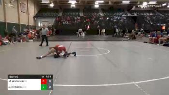 106 lbs Prelims - Miles Anderson, Millard South vs Jet Nuckolls, Wahoo High School