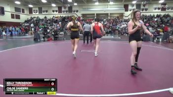 145 lbs Semifinal - Chloe Sanders, Vinton-Shellsburg vs Kelly Throndson, New Hampton/Turkey Valley