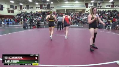 145 lbs Semifinal - Chloe Sanders, Vinton-Shellsburg vs Kelly Throndson, New Hampton/Turkey Valley