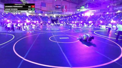 132 lbs Consi Of 16 #2 - Leonides Fernandez, Independent vs Logan Vickers, Colorado Top Team