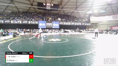 3A 126 lbs Champ. Round 2 - Maddox Julien, Mt. Spokane vs Payton Eklund, Auburn Riverside