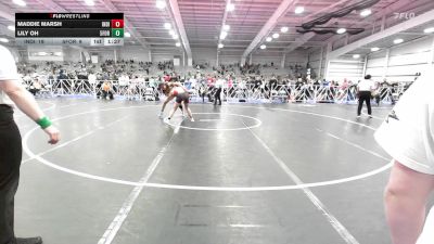 138 lbs Semifinal - Maddie Marsh, Indiana Outlaws Pink vs Lily Oh, 5forty Lady Brawlers