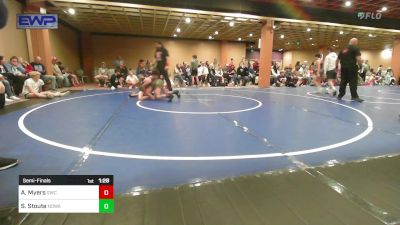 88 lbs Semifinal - Aaron Myers, Gladiator Wrestling Club vs Sy Stoute, NORTH DESOTO WRESTLING ACADEMY
