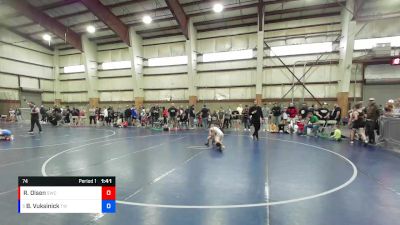 74 lbs Champ. Round 1 - Brody Vuksinick, Timpanogos Wrestling vs Ryker Olsen, Syracuse Wrestling Club