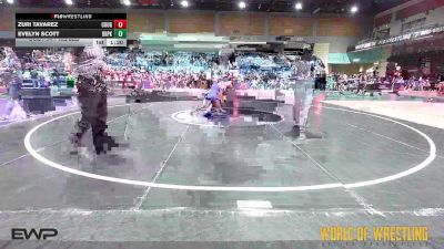 125 lbs Quarterfinal - Zuri Tavarez, Cougar Club Wrestling vs Evelyn Scott, Deer Park
