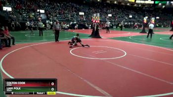 85 lbs Cons. Round 1 - Colton Cook, CPWA vs Liam Polk, WSW1