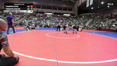 120 lbs Semifinal - Kameron Rudd, Battlefield Wrestling Club vs Preston Donham, Gravette Wrestling Club