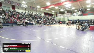 157 lbs Cons. Round 6 - Andres Gonzales, Olympian vs Harrison Koenig, Carlsbad