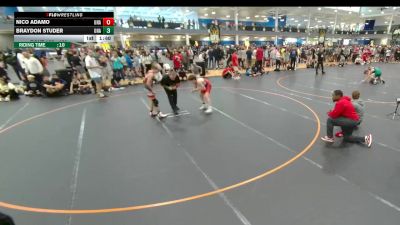 120 lbs Champ. Round 1 - Braydon Studer, Unattached vs Nico Adamo, Unattached