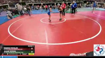 Round 5 - Kassie Roman, El Paso Enforcers Wrestling Club vs Kianna Famaligi, El Paso Wildcats Wrestling Club