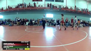 157 lbs Cons. Round 1 - Colten Goad, Unattached vs Aiden Badillo, Club Madison Wrestling