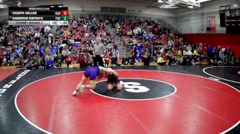 215 lbs Champ. Round 2 - Kameron Dietrick, Plum Hs vs Joseph Geller, Fox Chapel Area Hs