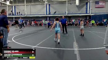 76 lbs Finals (2 Team) - Colton Louderback, Iron Horse vs Dominic Velardi, Ruthless WC