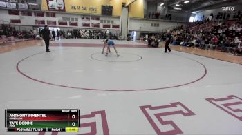 106 lbs 1st Place Match - Tate Bodine, Pima vs ANTHONY PIMENTEL, Mogollon