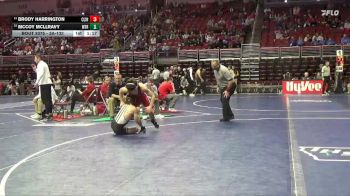 3A-132 lbs Cons. Round 3 - McCoy Mcllravy, Waverly-Shell Rock vs Brody Harrington, Clinton