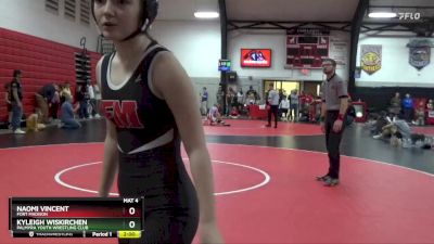 Round 5 - Naomi Vincent, Fort Madison vs Kyleigh Wiskirchen, Palmyra Youth Wrestling Club