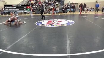 102 lbs Champ. Round 2 - Axel Markham, Zumbrota-Mazeppa vs Simon Hjelmeland, Centennial Youth Wrestling