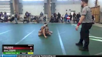 100 lbs Round 2 (6 Team) - Ben Owens, Diamond Fish vs Isaac Connor, PA Alliance White