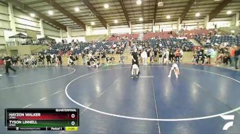 55 lbs Quarterfinal - Tyson Linnell, Utah vs Hayzon Walker, Utah