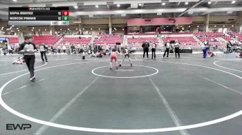 70 lbs Semifinal - Sofia Benitez, Black Fox vs Roscoe Premis, TEAM CENTRAL