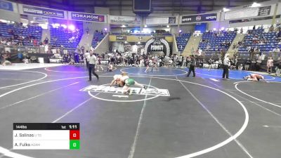 144 lbs Round Of 16 - Jaxsen Salinas, U Town Hammers vs Aiden Fulks, Adams City WC