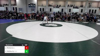 120 lbs Round Of 16 - James McKenna, Silver Lake vs Hugh McGourty, Hingham