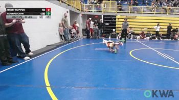 43 lbs Semifinal - Rhett Hopper, Piedmont vs Koen Goodin, Cowboy Wrestling Club