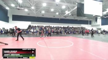 150 lbs Champ. Round 3 - Sammy Abrahams, Rancho Cucamonga High School vs Daniel Rundle, Ventura High School