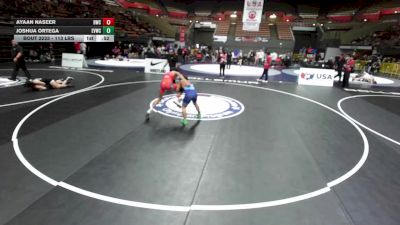 113 lbs Cons. Sub-quarters - Ayaan Naseer, Brawlers Wrestling Club vs Joshua Ortega, Evergreen Valley Wrestling Club