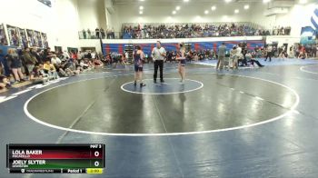 114 lbs Quarterfinal - Joely Slyter, Lewiston vs Lola Baker, Pocatello