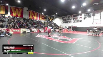 138 lbs Champ. Round 2 - Jason Nguon, Long Beach Wilson vs Michael Hernandez, Santa Fe