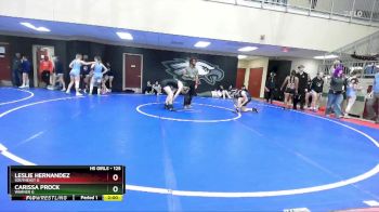 125 lbs Cons. Round 3 - Carissa Prock, Warner G vs Leslie Hernandez, Southeast G