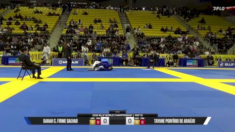 Tayane Porfírio De Araújo vs Sarah Galvao 2026 World Jiu-Jitsu IBJJF Championship