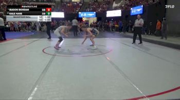 160 lbs Quarterfinal - Kale Hase, HWC SWAT vs Mason Mordan, HUGHESVILLE SPARTANS