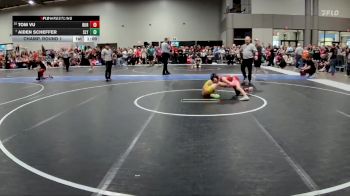 80 lbs Champ. Round 1 - Aiden Scheffer, Slyfox vs Tom Vu, Burlington