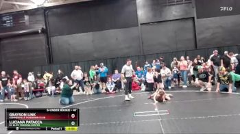 47 lbs Semifinal - Grayson Link, Summerville Takedown Club vs Luciana Patacca, KC Elite Training Center