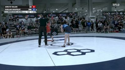 50 kg Cons. Rd Of 16 - Arelys Valles, Grand View/Nyac vs Kaelani Shufeldt, Cardinal WC
