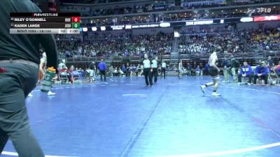 1A-144 lbs Champ. Round 1 - Kaden Lange, Jesup vs Riley O`Donnell, Riceville