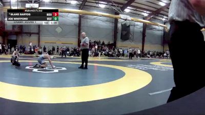 138 lbs Champ. Round 1 - Blake Bartos, Medina Buckeye vs Joe Whitford, Westlake