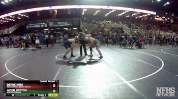 2A 195 lbs Champ. Round 1 - Derek King, New Smyrna Beach Sr H S vs Aiden Gatton, Winter Springs