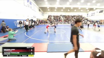 120 lbs Cons. Round 2 - Broden Spry, Murrieta Mesa vs Nathan Manalese, Dominator