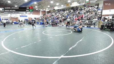 150 lbs Champ. Round 1 - Diego Molina, Eleanor Roosevelt vs Gabriel Atkinson, Liberty (Bakersfield)