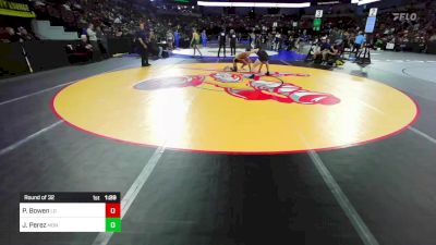 132 lbs Round Of 32 - Peter Bowen, Los Gatos (CC) vs Jacob Perez, Monache (CS)