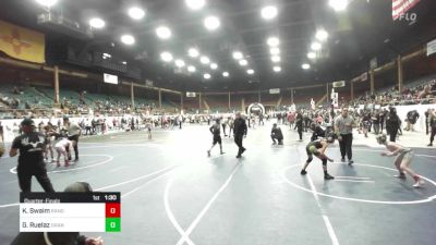 85 lbs Quarterfinal - Kanon Swaim, Randall Youth WC vs Greg Ruelaz, Grant County Elite WC