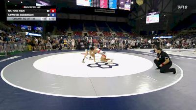 126 lbs Champ. Rd Of 128 - Nathan Fish, WY vs Sawyer Anderson, ID