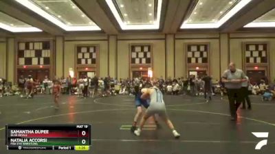 128 lbs Cons. Round 2 - Samantha Dupee, Blue Devils vs Natalia Accorsi, Fish Eye Wrestling