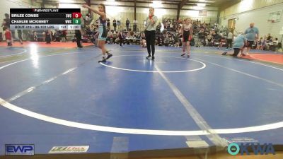 98-102 lbs Rr Rnd 3 - Brilee Combs, Cowboy Wrestling Club vs Chanlee McKinney, Woodland Wrestling Club