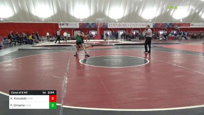 149 lbs Consi Of 8 #2 - Kade Kowalski, Ohio Univ vs Peyton Omania, Michigan State