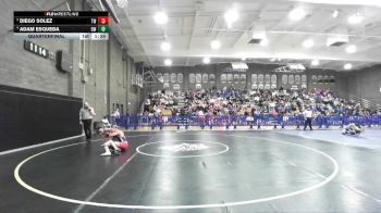 120 lbs Quarterfinal - Diego Solez, Tulare Western vs Adam Esqueda, Golden West
